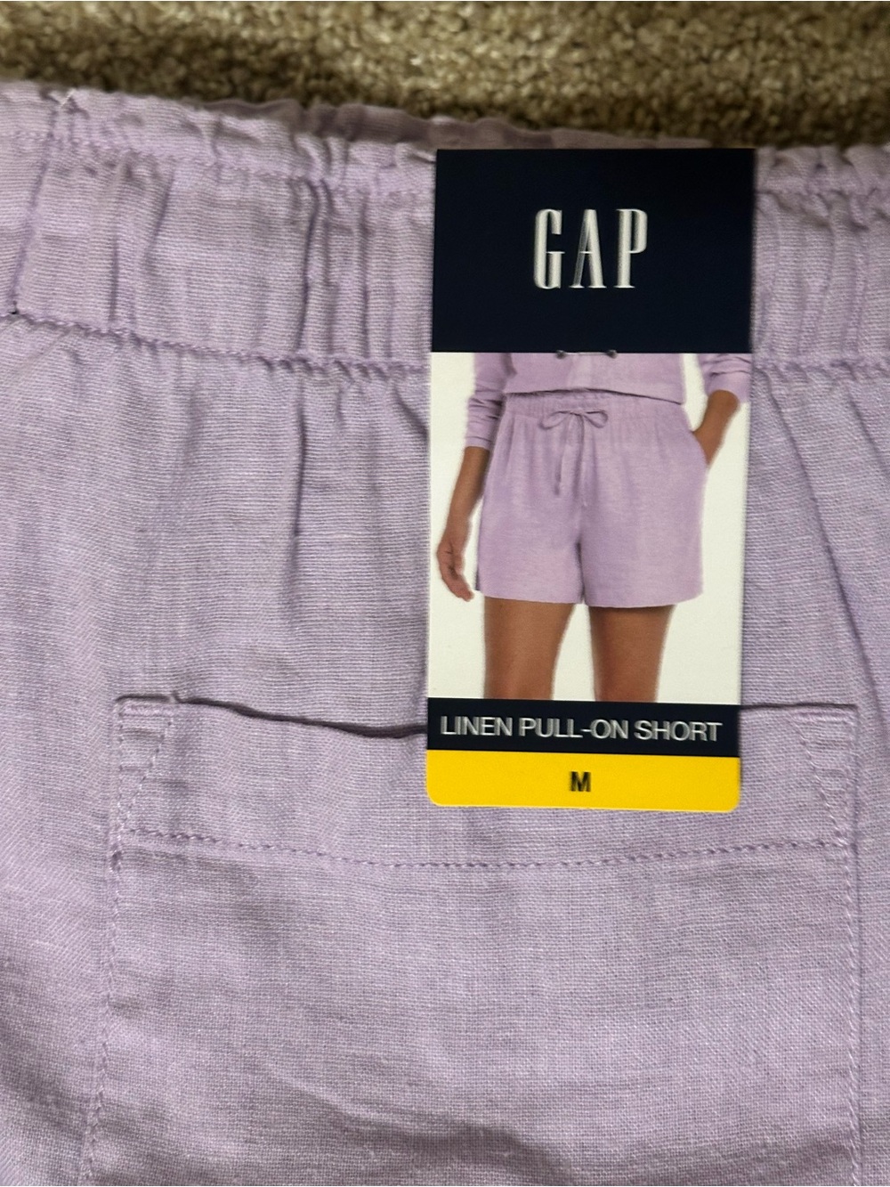 NWT GAP Linen Pull-On Shorts - Picture 3 of 3